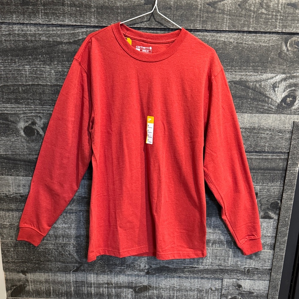 Rusty red Long Sleeve carhardtt Shirt